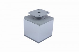 Nábytková noha čtvercová 60x60mm 60mm chrom