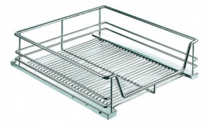 KES 008650 zásuvka vnitřní 450mm chrom pro použití s distanční vložkou