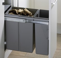 HETTICH 49476 Bin.it Duo I odpadkový koš šedý