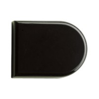 HETTICH 70052 krytka pro závěs na sklo 4,0-5,2mm typ B (tvar D) černá