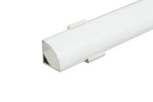 StrongLumio krycí lišta kulatá Belcore, 2m mléčná