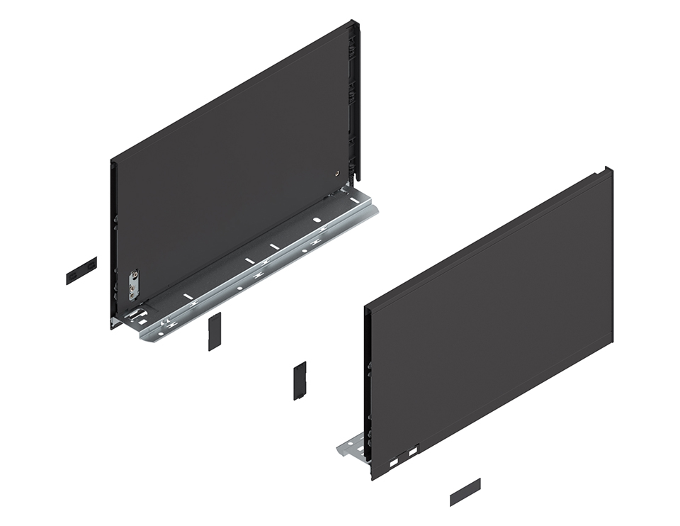 BLUM 770F4002S Legrabox, bočnice F 400mm, černá