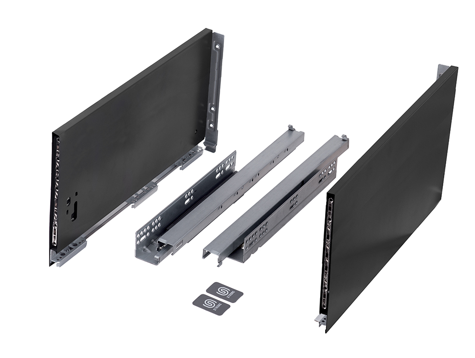 K-StrongMax 16 zásuvka H249/500mm, černá, protiskluz Ago-Kristall 800 černá