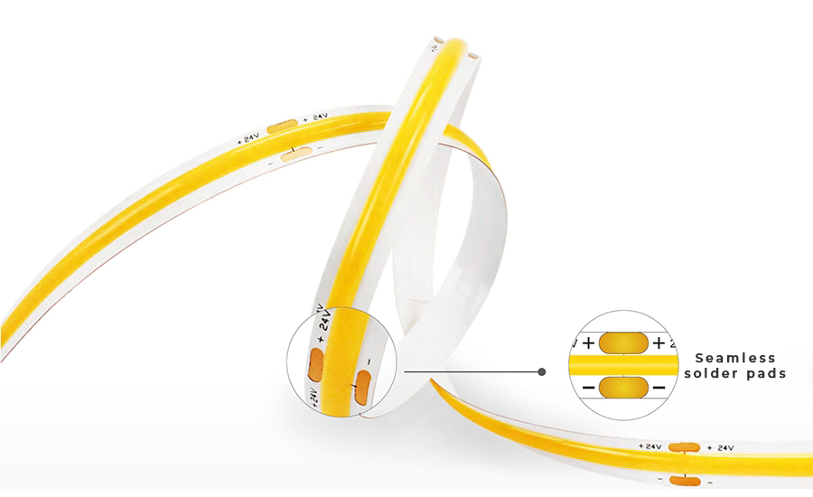 StrongLumio LED pásek COB 12V 5W/m (320 LED/m) 8mm, bílá studená