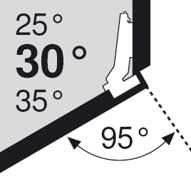 BLUM 79A9456.T závěs úhlový, typ III, vrut, 30°/95°