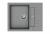 StrongSinks S3 Dřez granit Vardar 615 615x500mm s odkapem a vaničkou šedá