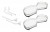 KES 235011 LeMans II koše Arena Classic 400mm levý - bílé dno/reling stříbrný