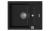 StrongSinks S3 Dřez granit Vardar 615 615x500mm s odkapem a vaničkou černá